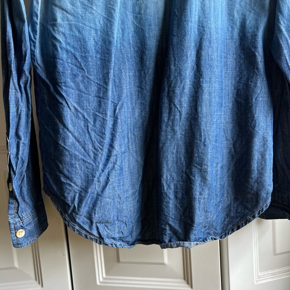 Ombré Blue Jean Button Down - Picture 7 of 9
